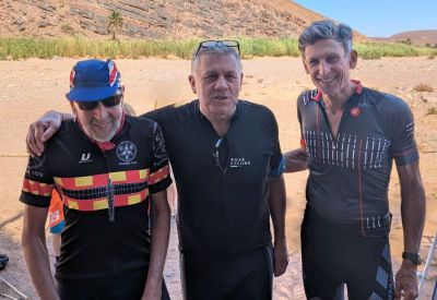 Lon Dubbey Cycling on the tour with redspokes Lon Dubbey Cycling on the tour with redspokes